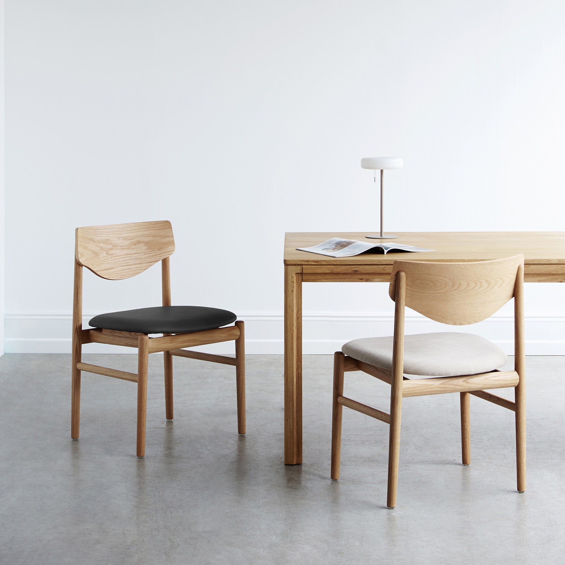 Celeste spisebordsstol u. armlæn - Læder